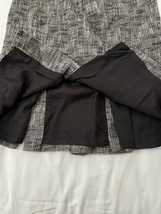Ann Taylor Loft Women’s Classic A-Line Black & Gray Bottom Pleated Skirt Size 0 image 7