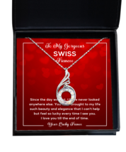 Necklace Present For Swiss Fiancee - Jewelry Phoenix Pendant Valentines Day  - £39.78 GBP