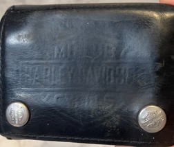 VTG Harley Davidson Leather Snap Wallet w/Inner Zipper Pouch/Card Slots - £15.21 GBP