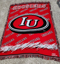 Indiana Hoosiers  University Woven Blanket Throw IU 52x41 - $24.50