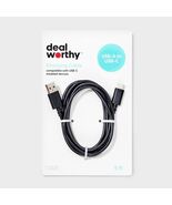 dealworthy USB-A to USB-C Cable Black 5ft AC Adapter - $182.49 MXN dealworthy USB-A to USB-C Cable Black 5ft AC Adapter - $182.49 MXN