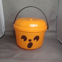 Vintage McDonalds 1986 McBoo Happy Meal Halloween Pumpkin Bucket w/ Lid - $622.78 MXN