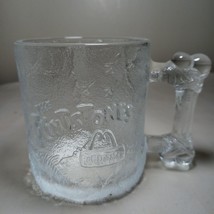 Vintage McDonalds Flintstones Mug Frosted Glass Cup Mug 1993 Collectible - VNC - $5.95