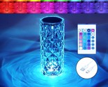 Crystal Table Lamp Rgb Color Changing Night Light ,Romantic Led Rose Dia... - $29.99