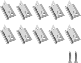 10 Pack 1 Inch Butt Hinge, Stainless Steel Folding Butt Hinges, Cabinet ... - €8,31 EUR
