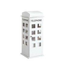 British Phone Leather Jewelry Box - White - $47.99