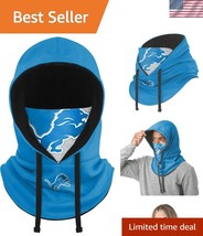 Unisex NFL Detroit Lions Drawstring Winter Cap - Versatile Balaclava Fac... - $49.50