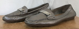 Coach Olive Gray Leather Flats Shoes 8.5 - $990.00