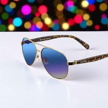 Velvet Eyewear Bonnie Aviator Sunglasses in Gold Flash w/microfiber pouch - $58.40