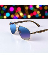 Velvet Eyewear Bonnie Aviator Sunglasses in Gold Flash w/microfiber pouch - $58.40