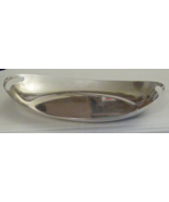 Vintage Silver Oval Bread Tray Plate Modern - £20.02 GBP