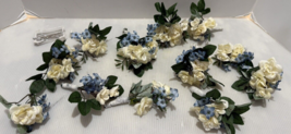 Artificial Rose Groom Boutonniere 12 pc Best Men Corsage For Wedding Party - $14.25