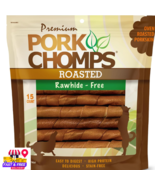 Premium Pork Chomps Roasted Twistz Porkskin Rawhide-Free Dog Treats, Lar... - $278.37 MXN