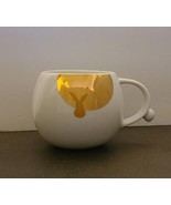 2015 Starbucks Bunny Rabbit Mug White Gold Easter 12 oz VHTF - $2,289.88 MXN
