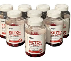 8PK Apex Keto Weight Loss Gummies Support 30 ACV Gummies Exp 10/24 &amp; 12/24 - £44.05 GBP