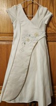 First Communion/ Flower Girl, Easter, Ivory Dress By Magic Kids (Size 6) - £26.75 GBP