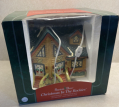 1994 Santa&#39;s Best Christmas in The Rockies Illuminated Porcelain Building House - £38.58 GBP