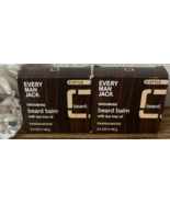 Every Man Jack Beard Balm Sandalwood Tea Tree Oil 2 Pack 2oz Fast Ship - $136.81 MXN