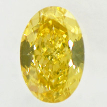 Oval Diamond Natural Fancy Brown-Yellow Color Loose 0.41 Carat SI1 IGI Certified - £291.84 GBP