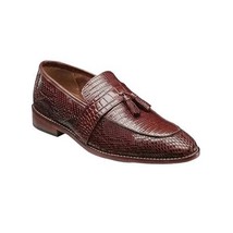 25470 Stacy Adams Shoes Slip on Croc and Lizard Embossed Leather All Colors image 3