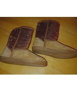 LAMO ESSENTIAL LADIES BROWN SUEDE FEEL BOOTS-9-NWOB-9.75&quot; TALL-COPPER SE... - $35.80 CAD