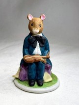 Sebastian The Woodmouse Family Mouse Figurine Franklin Mint Vintage 1985 fp - $11.85