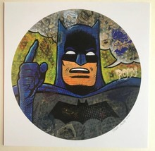 Batman 12x12&quot; signed print By Frank Forte Pop Surrealism DC Comics Neo Pop art - £14.91 GBP