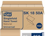 Tork Singlefold Paper Hand Towel Natural H22, Universal, 100% Recycled F... - £58.27 GBP