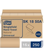 Tork Singlefold Paper Hand Towel Natural H22, Universal, 100% Recycled F... - £57.98 GBP
