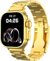 Watch Ultra Gold Series 9 Smart Watch Men GPS NFC IP67 Smartwatch - $78.00
