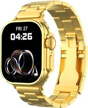 Watch Ultra Gold Series 9 Smart Watch Men GPS NFC IP67 Smartwatch - £61.34 GBP