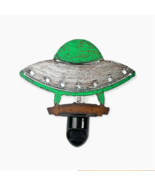 Green Alien Recycled Iron Night Light Area 51 Outer Space Trendy Martian... - $29.05
