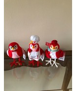 NWT Target Spritz Featherly Friends 2023 Valentine&#39;s Day Birds Set of 3 - $36.99