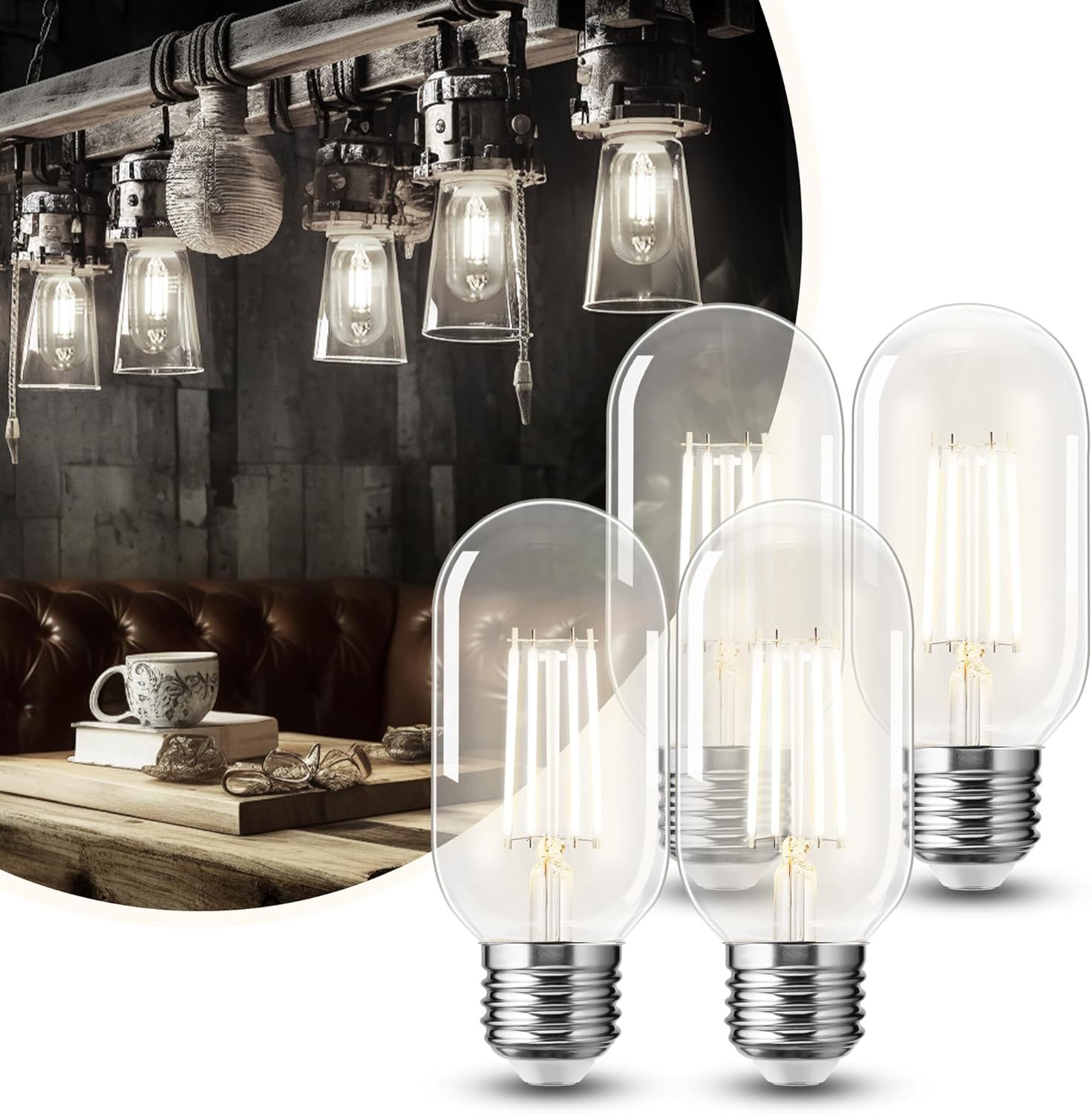 Doresshop 4 Pack Led Edison Bulbs, 4W Edison Light Bulbs, Antique Led, O... - $33.94