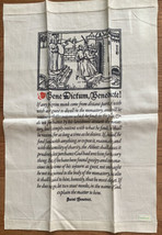 Bene Dictum Benedicte Rule of Saint Benedict Irish Linen Towel - £7.85 GBP