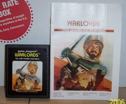 Atari 2600 Warlords Vintage Game Cart W Manual - £18.28 GBP