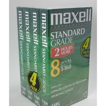 Maxell Standard Grade T 160 Blank Vhs Recording Tapes - £67.64 GBP