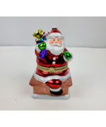 Mr. Christmas Animated Music Box Santa on Chimney w/ Gift Sack Merry Chr... - £15.70 GBP