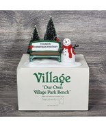 Department 56 Christmas Village Our Own Park Bench Personalized Ceramic ... - $11.64