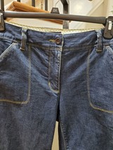 Land&#39;s End Women Denim Blue Cotton Mid Rise Straight Leg Casual Jean Pant Size 8 - £22.37 GBP