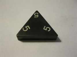 1985 Tri-ominoes Board Game Piece: Triangle # 5-5-5 - £0.78 GBP