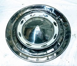 For 1955 Chevrolet Bullet Nose Hubcap Wheel Cover 15&quot; Stainless Factory ... - €31,51 EUR