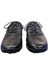FootJoy GreenJoys Mens 13 M Golf shoes Black Leather Flex Zone Spikes Golf 45449 - £30.96 GBP