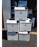 Lot of 5 HP M605dn LaserJet Enterprise Laser Printer - White  E6B70A - $985.05