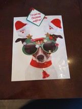 Medium Sized Christmas Bag With Dog - $6.88