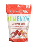 YumEarth Organic Pops Assorted Flavors 50 Pops 12.3 Oz - £15.73 GBP