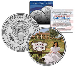 Gone with the Wind &quot;Scarlett on Plantation&quot; Kennedy Half Dollar US Coin ... - £6.71 GBP