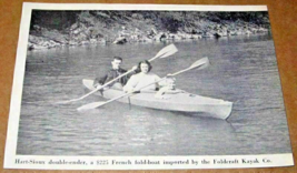 1958 Magazine Photo Hart-Sioux double-ender French Fold Boat Foldcraft Kayak Co. - £7.76 GBP