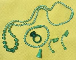 Pretty PRINCESS Replacement Parts - Green Necklace Bracelet Earrings Ring Mover - £7.81 GBP