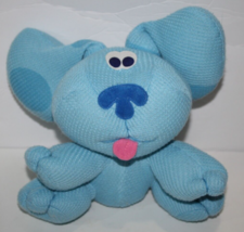 Fisher Price Blues Clues My First Blue 7&quot; Waffle Plush No Sound Box 2000 Mattel - £11.54 GBP